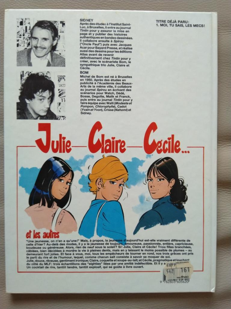 BD Julie, Claire, Cécile et les autres 1 EO Sidney Bom, Livres, Sidney Bom, Enlèvement ou Envoi, Une BD, Comme neuf