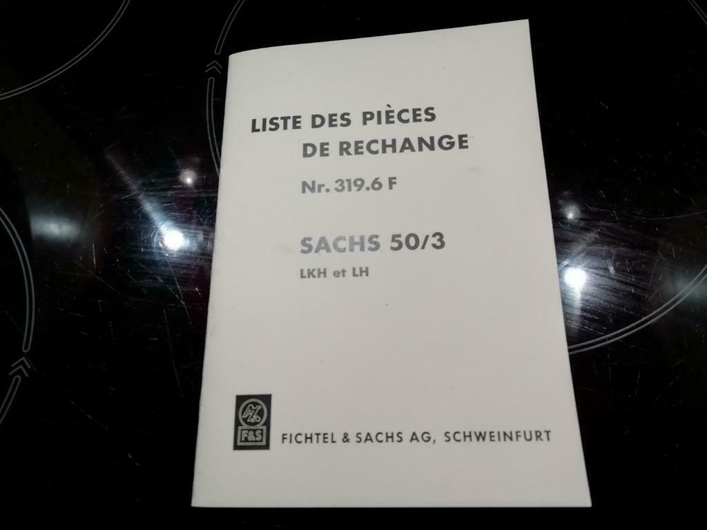Livres de pièces Sachs 50/3 LKH et LH+50/2M, Enlèvement ou Envoi