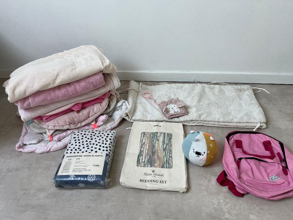Énorme lot de 15 articles puériculture pour bébé fille :, Enlèvement ou Envoi, Comme neuf
