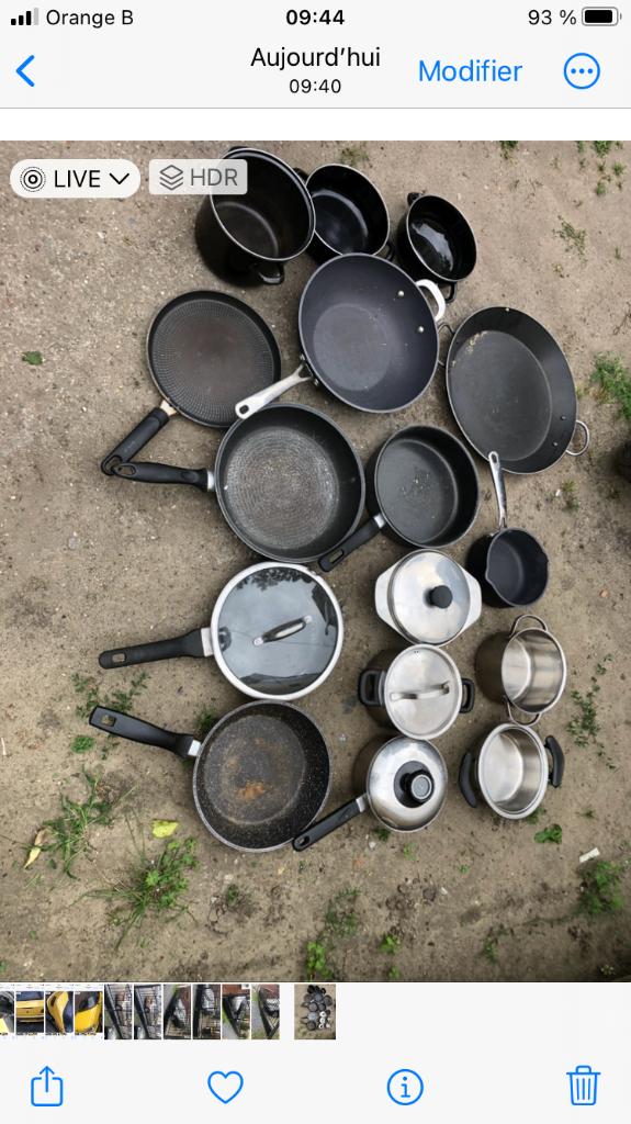 Lot de casseroles et poêles diverses, Enlèvement ou Envoi