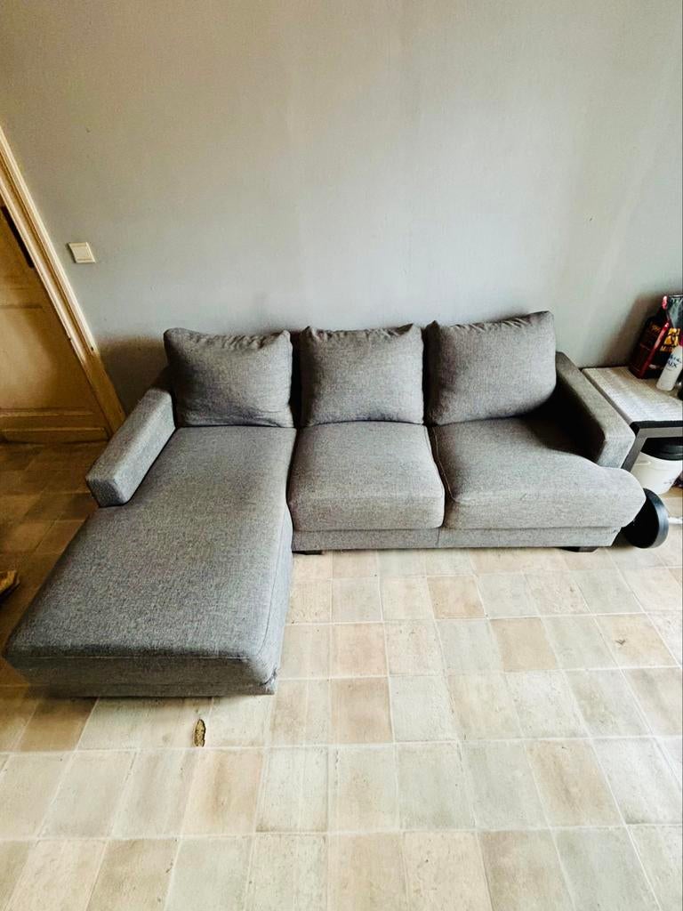 Fauteuil 3 places avec méridienne / 40€, Enlèvement, Utilisé, Tissus