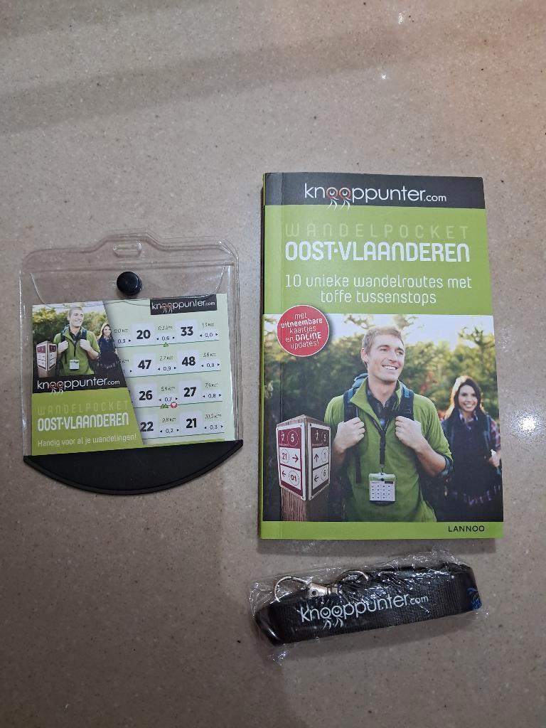 Oost-Vlaanderen wandelpocket met necklace - knooppunter, Ophalen, Nieuw