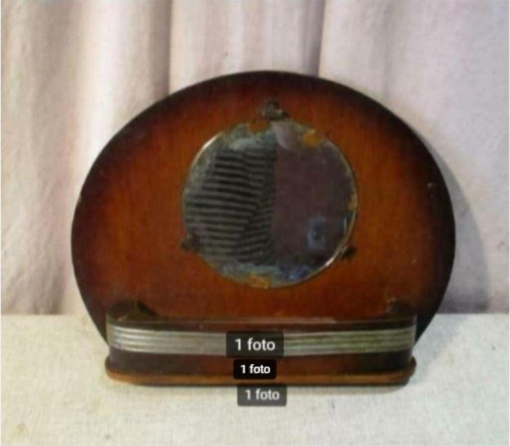 Plateau à Peigne Antique en Bois avec Miroir - 33x26, Antiquités & Art, Enlèvement ou Envoi