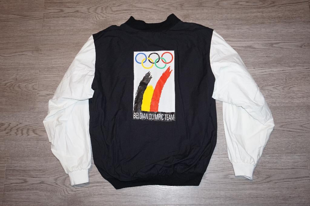 veste vintage de l'équipe olympique belge - taille L, Enlèvement ou Envoi