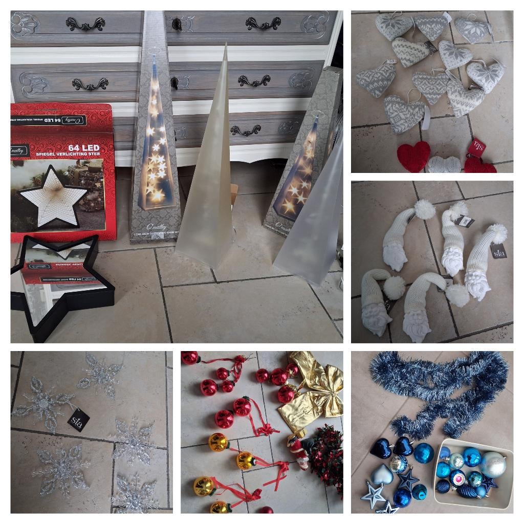 Kerstversiering allerlei zie omschrijving (4-20€), Diversen, Ophalen of Verzenden, Zo goed als nieuw