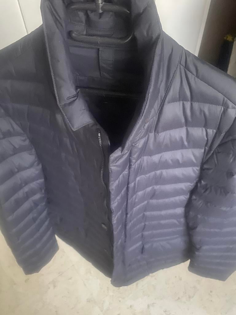 Massimo dutti heren jas vest jack, Kleding | Heren, Jassen | Winter, Verzenden, Zo goed als nieuw, Blauw