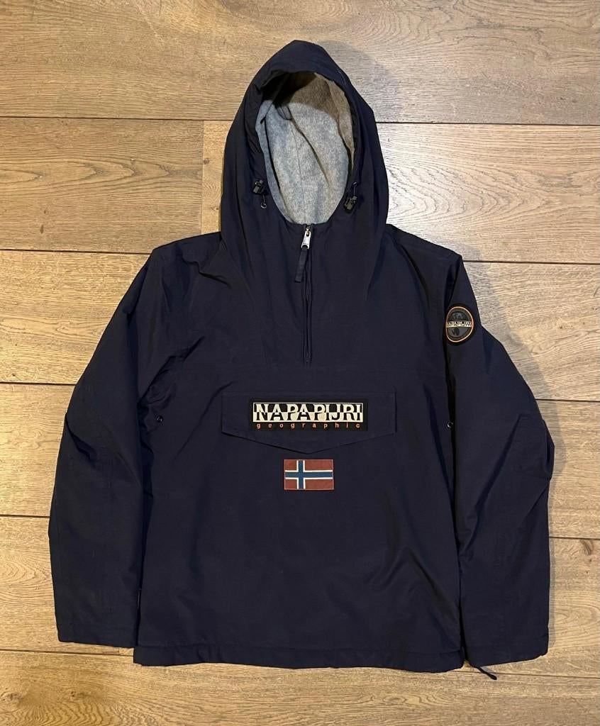 Napapijri Rainforest anorak, Kleding | Heren, Jassen | Winter, Blauw, Ophalen of Verzenden, Napapijri, Gedragen