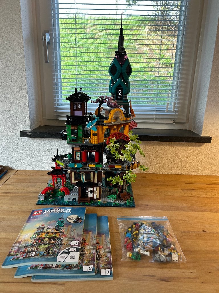 Lego Ninjago 71741 - NINJAGO City Gardens, Lego, Ophalen of Verzenden, Zo goed als nieuw, Inclusief instructies