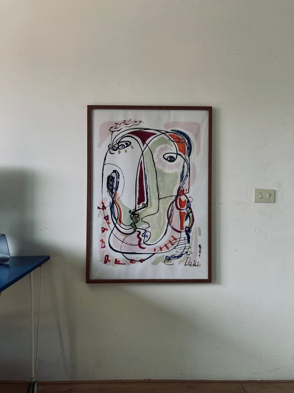 Salvador Dali (print in kader), Enlèvement
