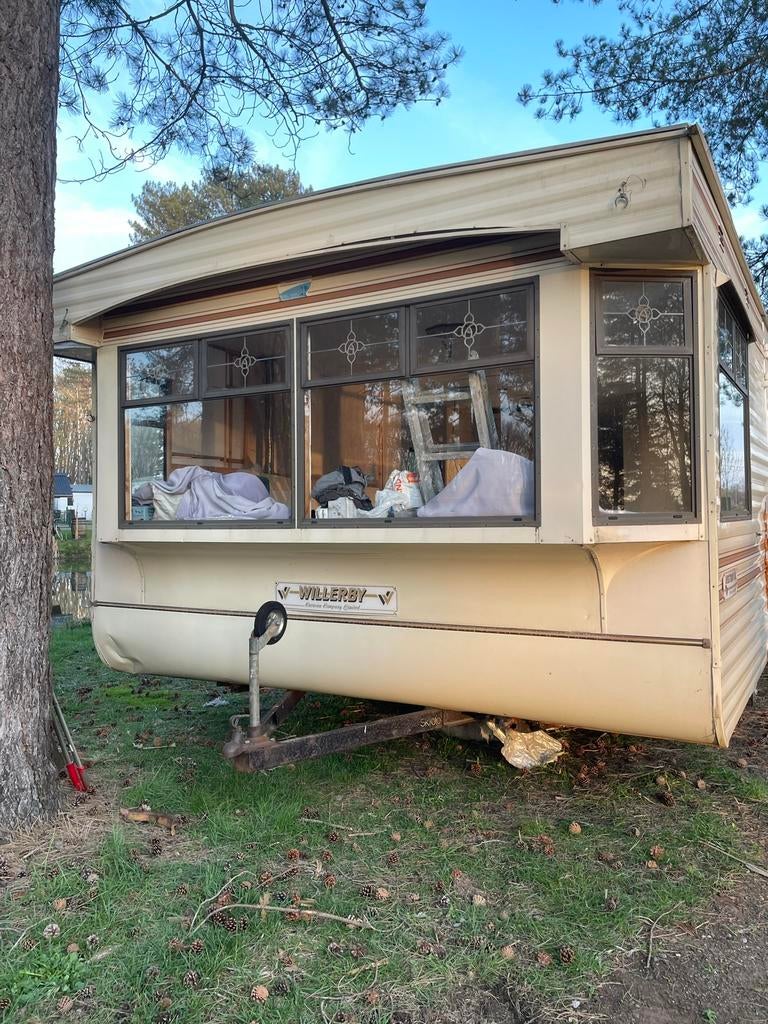 Stacaravan Willerby 11m x 3m70 gratis, Caravans en Kamperen, Ophalen