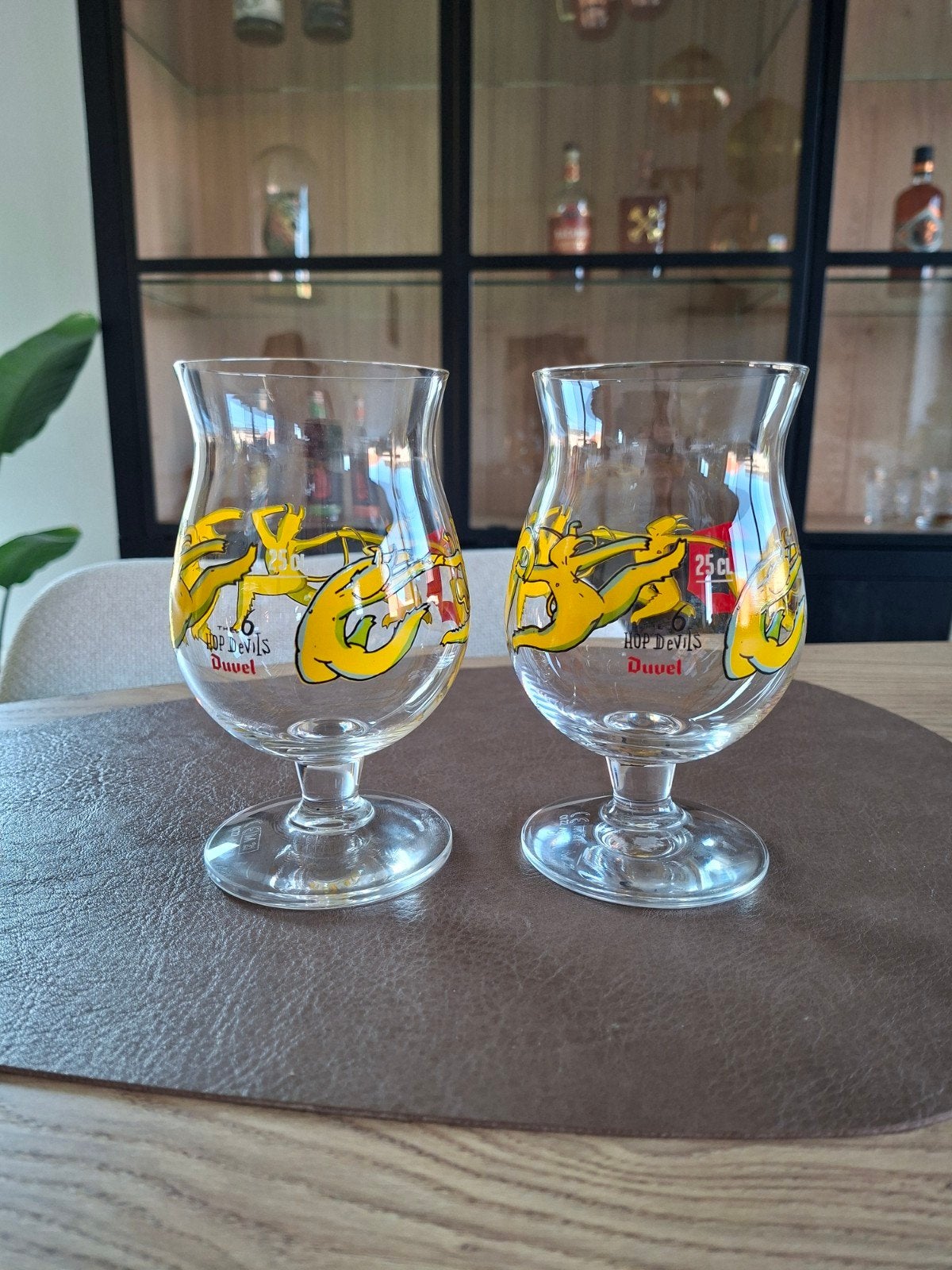 Duvel glazen 'the 6 hop devils' 25cl, Enlèvement, Comme neuf, Verre à bière