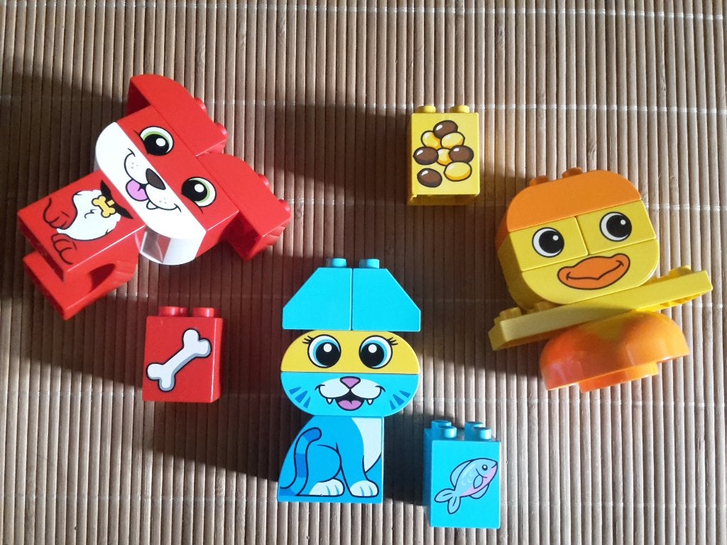LEGO Duplo eerste diertjes, 19 blokjes, te combineren, a.n., Ophalen of Verzenden, Zo goed als nieuw, Duplo