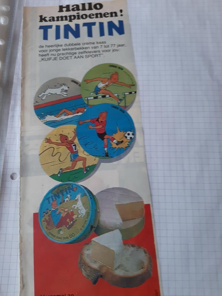 Kuifje reklame zonder sportstickers, Verzamelen, Verzenden