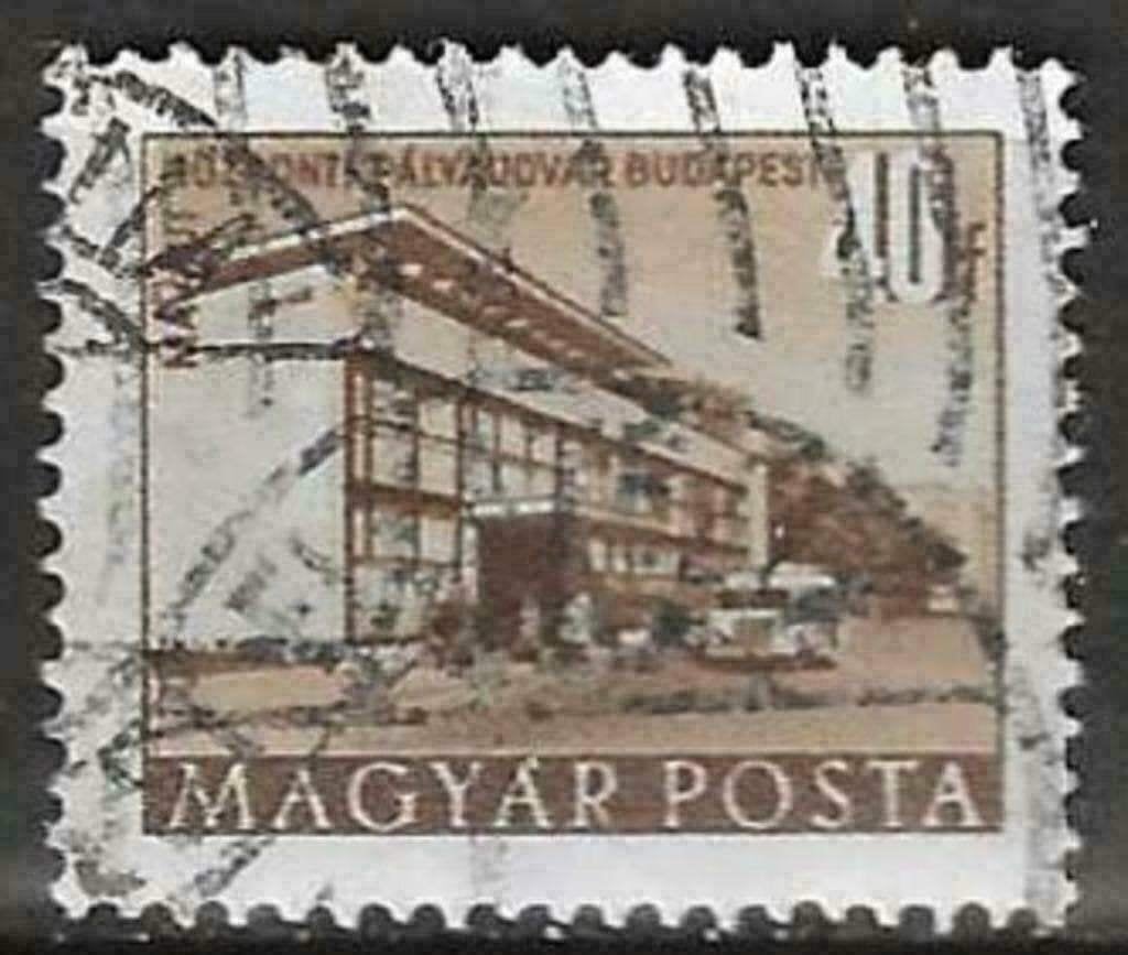 Hongrie 1951-1952 - Yvert 1007 - Plan de reconstruction (ST), Timbres & Monnaies, Timbres | Europe | Hongrie, Envoi, Affranchi