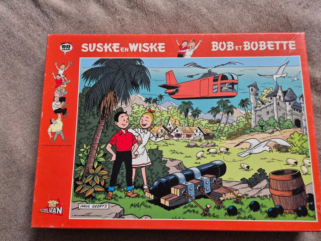 Puzzel suske en wiske 60 jaar handtekening, Verzamelen, Ophalen of Verzenden, Suske en Wiske