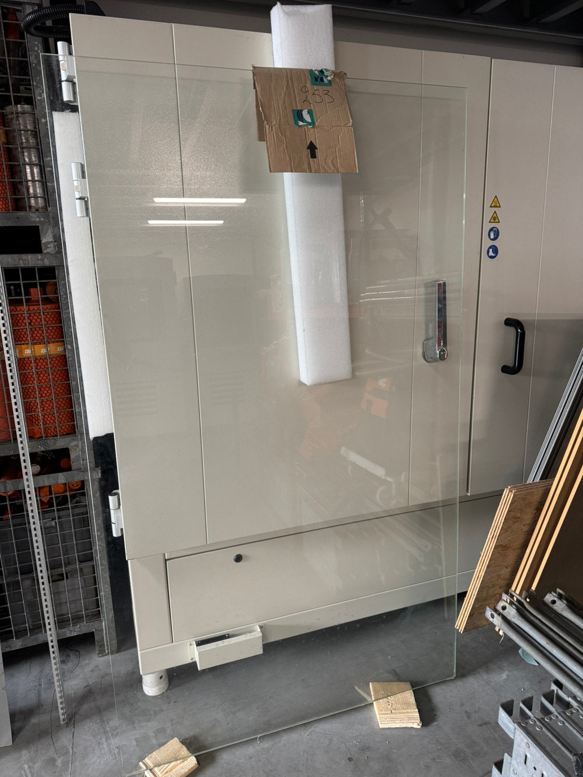 Paroi de douche en verre avec matériel de montage, Bricolage & Construction, Sanitaire, Utilisé, Douche, Verre, Enlèvement