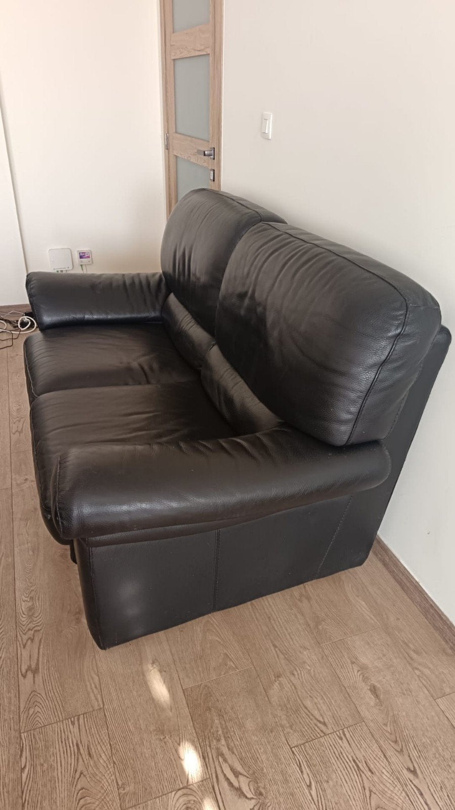 2 Canapés en cuir, Cuir