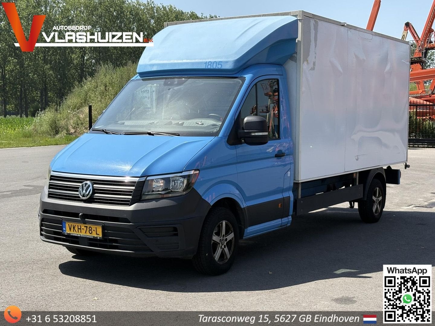 Volkswagen Crafter 35 2.0 TDI L4H3 | € 7.200,- NETTO! | Bakw, Auto's, Blauw, Bedrijf, 277 g/km, ABS