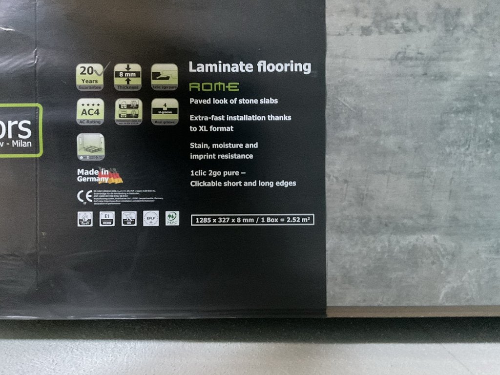 laminaat stone slab look, Ophalen, 30 cm of meer, 50 tot 150 cm, Nieuw