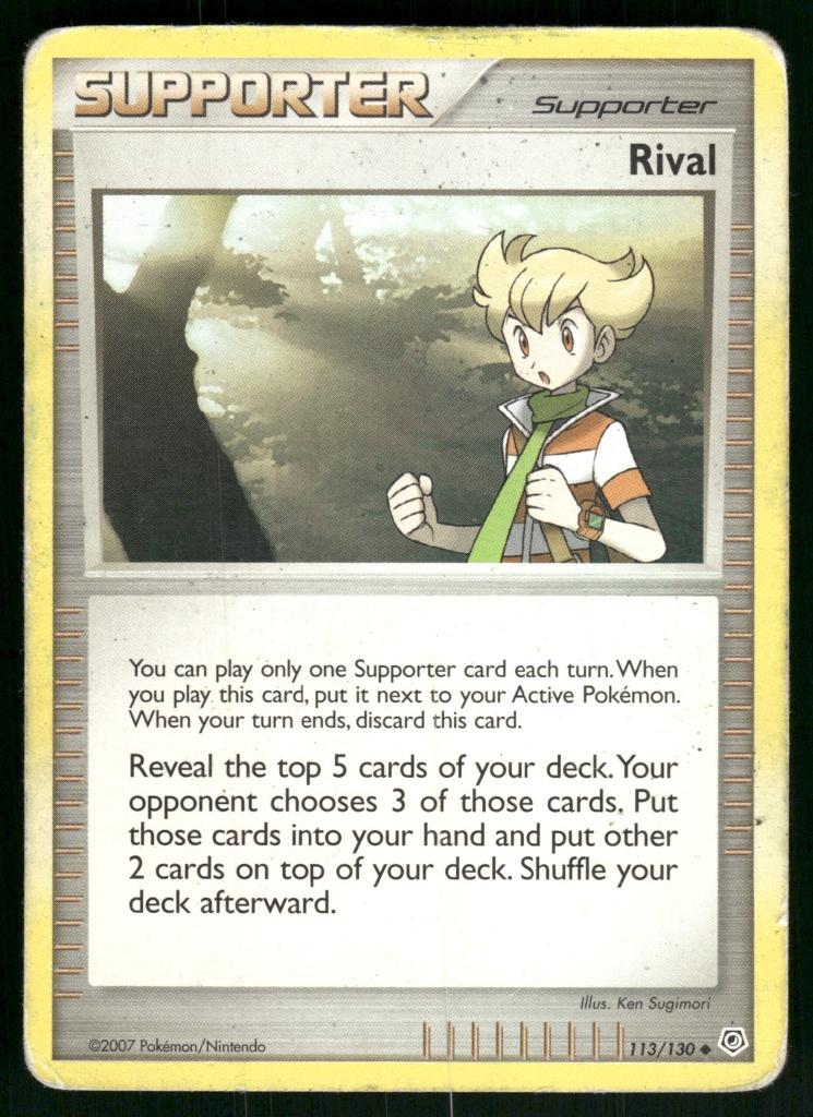 Rival 113/130 - Diamond &amp; Pearl (Fair), Hobby & Loisirs créatifs, Jeux de cartes à collectionner | Pokémon, Utilisé, Envoi