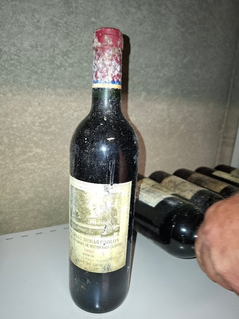 Wijn Chateau Duhart Milon 1992 (20st), Verzamelen, Ophalen, Frankrijk, Zo goed als nieuw, Rode wijn