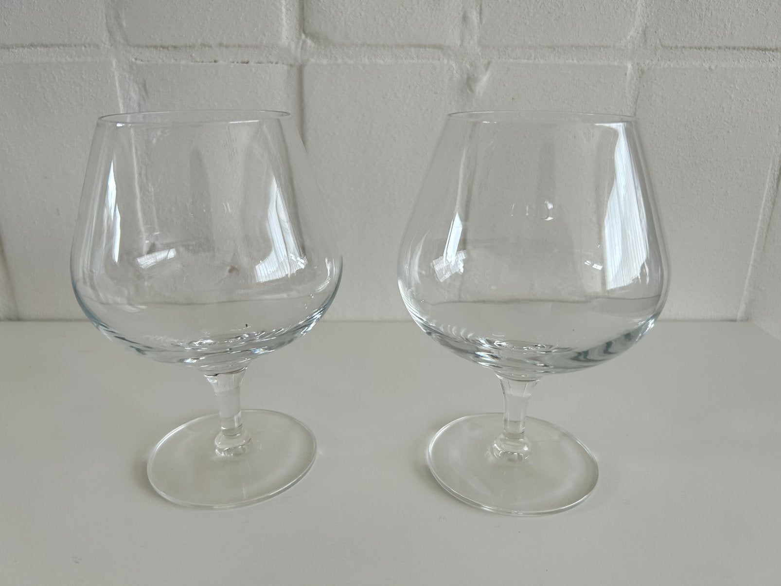 2 grands verres à cognac, Collections, Verres & Petits Verres, Comme neuf, Enlèvement ou Envoi