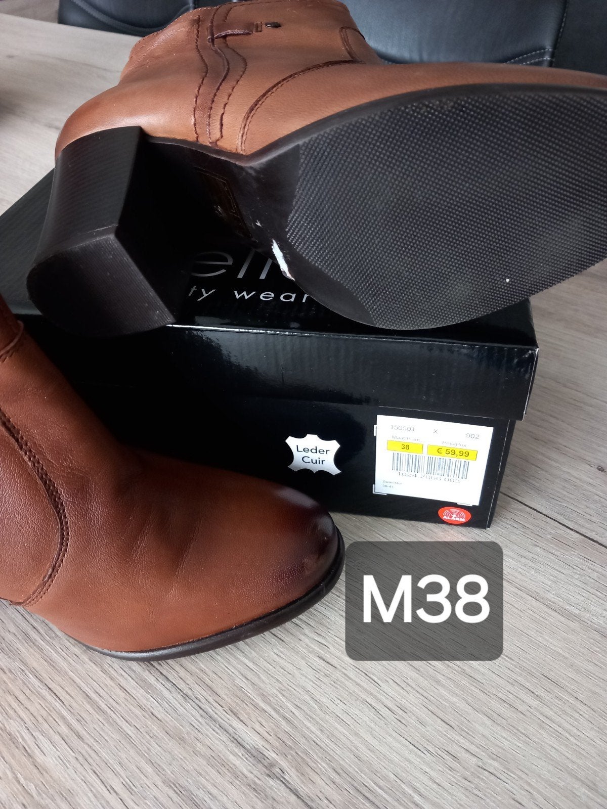 KORTE lederen botjes M38 nieuw, Ophalen