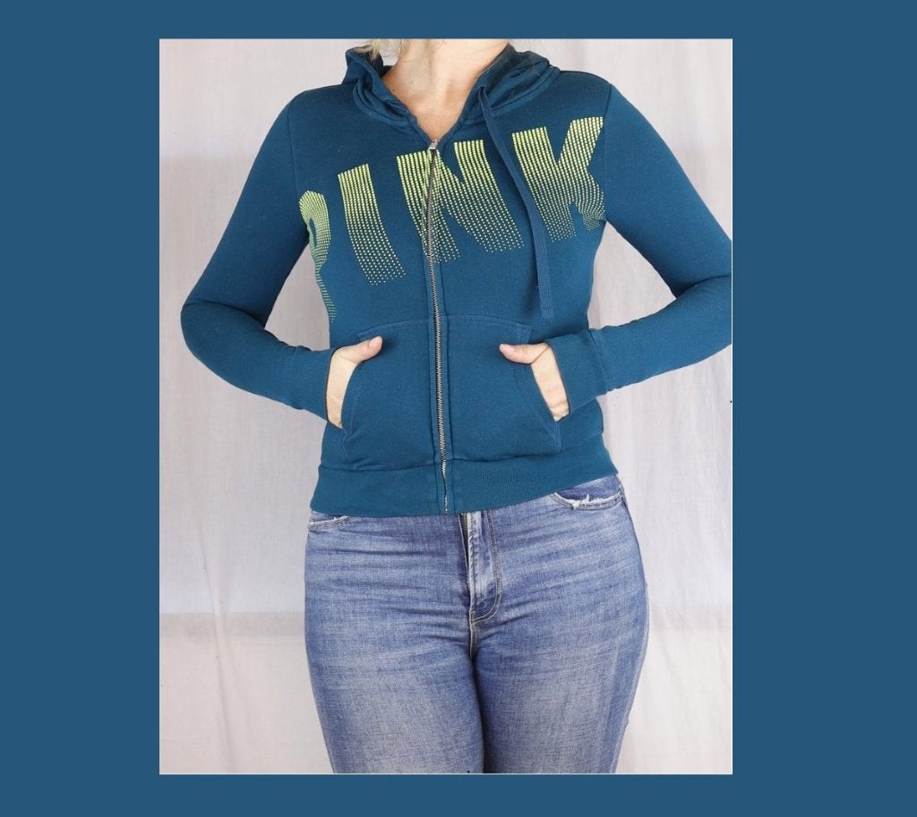 Blauwe trui van Pink - Maat XS, Ophalen of Verzenden, Maat 34 (XS) of kleiner, Blauw