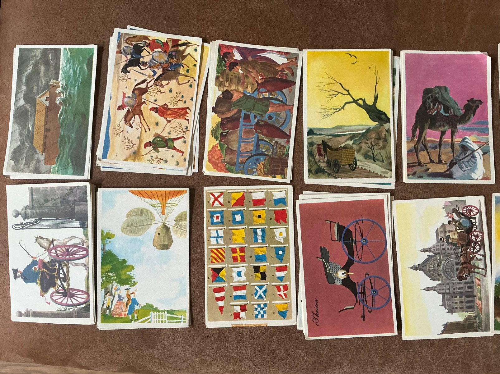 Lot vintage Familia / Herba chromos spaarkaarten ‘50 (92 ex), Verzamelen, Foto's en Prenten, Ophalen of Verzenden, 1940 tot 1960