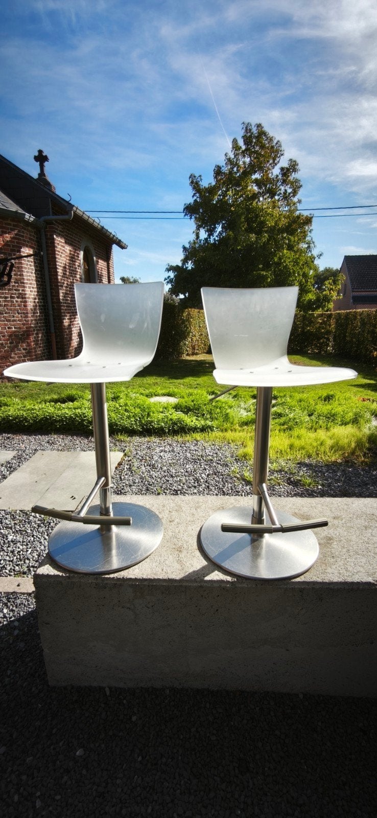 Tabourets bar Colico Contemporain, 2 krukken, Ophalen, Gebruikt, In hoogte verstelbaar