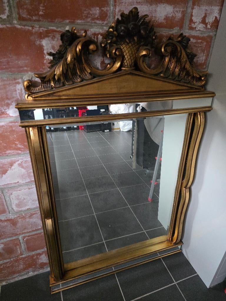 Spiegel, Antiek en Kunst, Ophalen, Rechthoekig, 50 tot 100 cm, 100 tot 150 cm