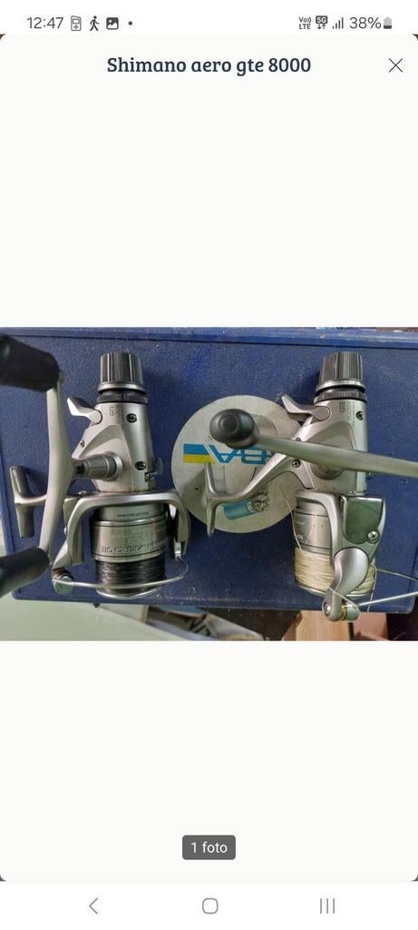 Shimano aero gt baitrunners, Watersport en Boten, Ophalen