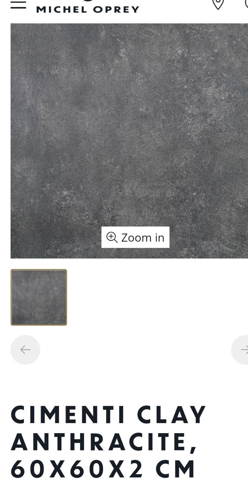 Carrelage extérieur neuf 60x60 cm – 2 cm – Anthracite – 35 m, Neuf, Enlèvement ou Envoi, 60 cm ou plus, Carrelage de sol