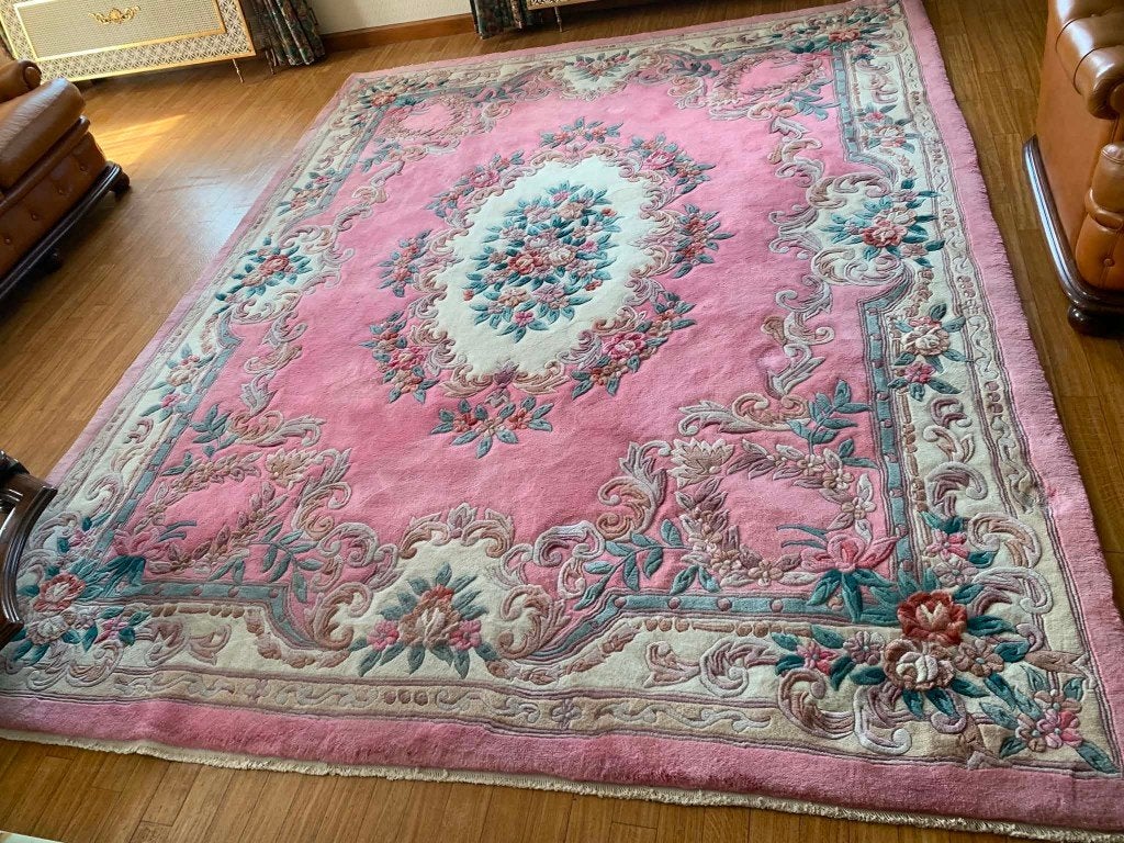 WOLLEN TAPIJT, Ophalen, 200 cm of meer, Zo goed als nieuw, 200 cm of meer