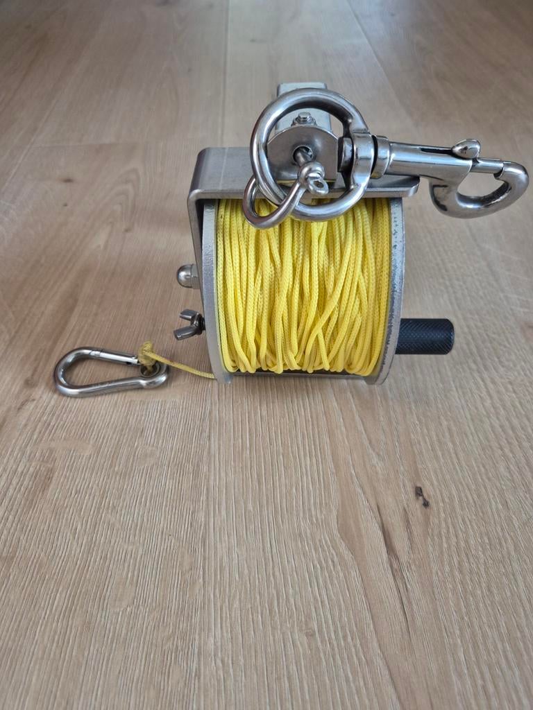 Dive reel inox 100m voor technisch duiken, Watersport en Boten, Duiken, Ophalen of Verzenden, Zo goed als nieuw, Overige typen