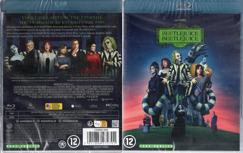 beetlejuice beetlejuice (blu-ray) neuf, Enlèvement ou Envoi, Neuf, dans son emballage, Science-Fiction et Fantasy