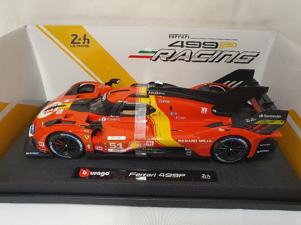 Ferrari 499P 24h Le Mans 2023 Bburago 1:18 Nouveau, Hobby & Loisirs créatifs, Enlèvement ou Envoi, Neuf, Voiture, Burago