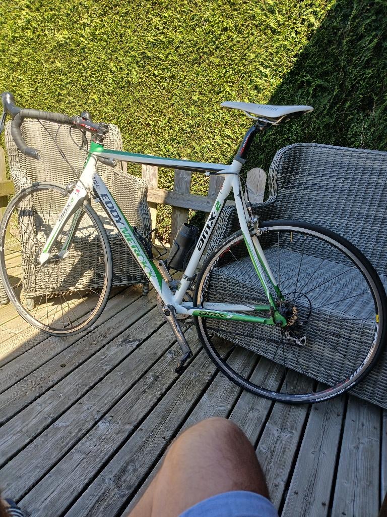 Koersfiets te koop, Fietsen en Brommers, Gebruikt, 10 tot 15 versnellingen, Velgrem, Ophalen