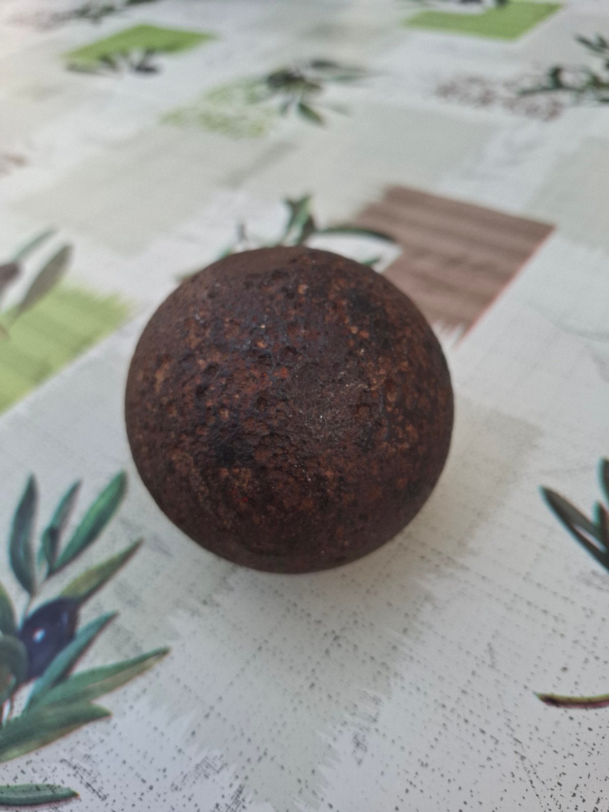 Boulet de canon du XVIIe siècle, Enlèvement