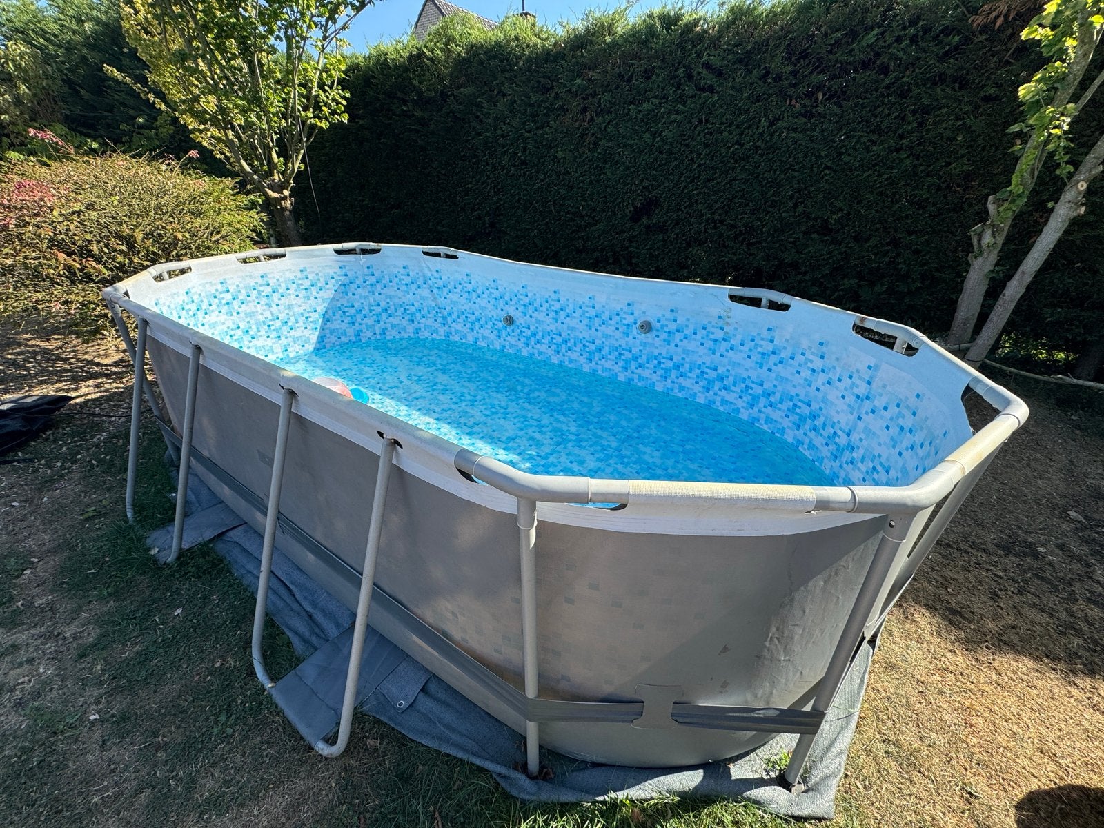 Zwembad 4,27  2,50 (incl. pomp), Tuin en Terras, Zwembaden, Ophalen, Zo goed als nieuw