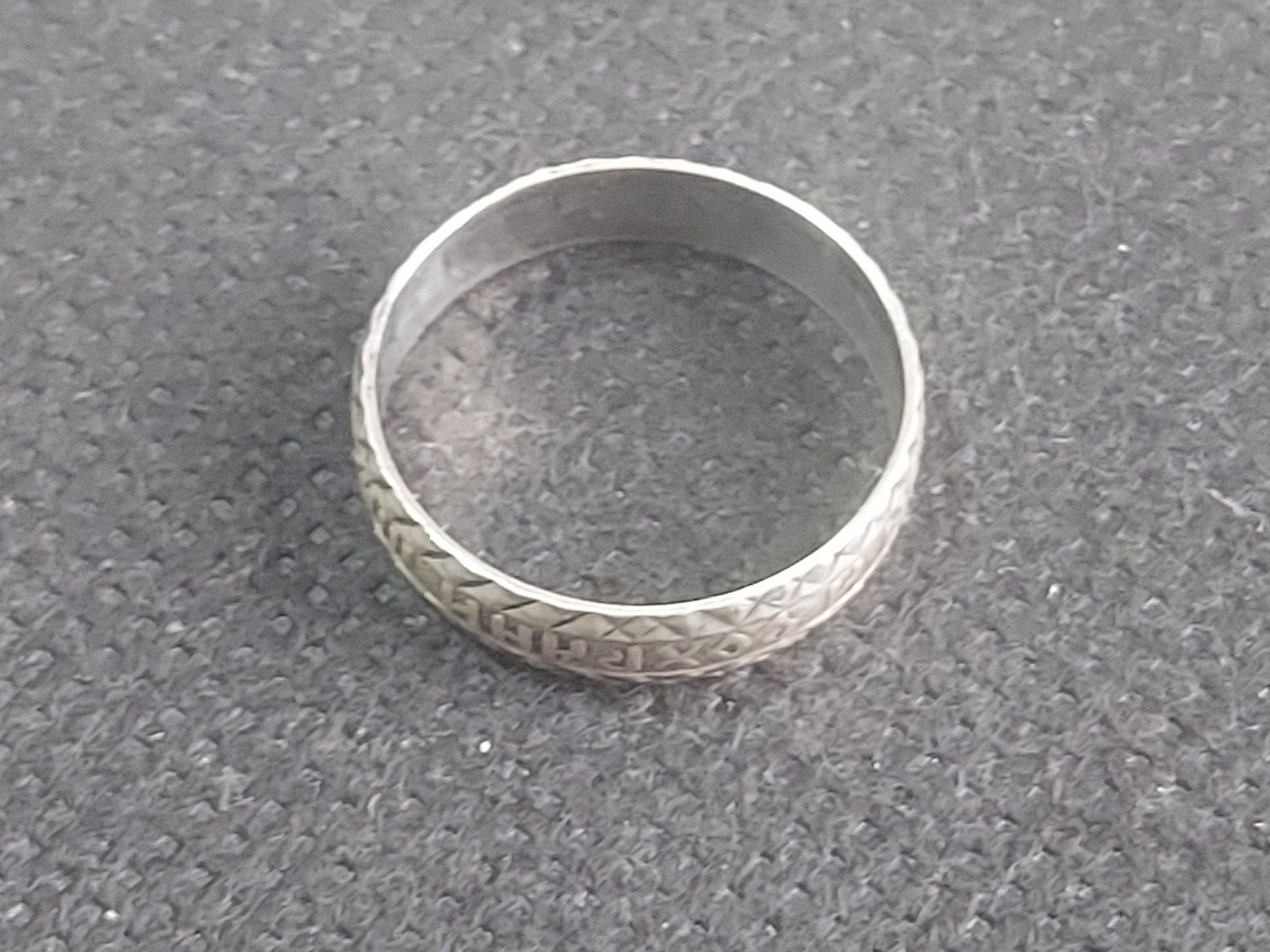 Zilver Ring, Bijoux, Sacs & Beauté, Bagues, Enlèvement ou Envoi, Argent, Argent