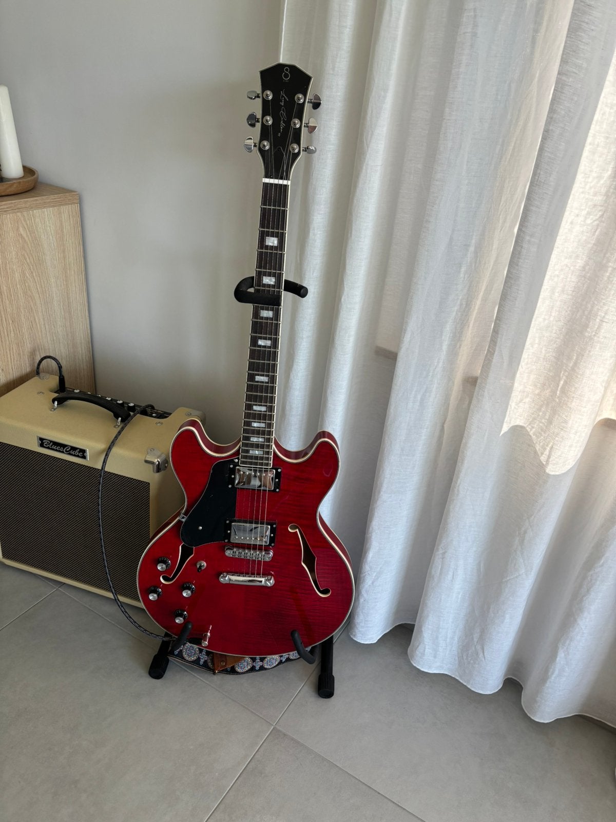 Linkshandige Sire Larry Carlton H7 te koop, Enlèvement, Comme neuf, Semi-solid body, Autres marques