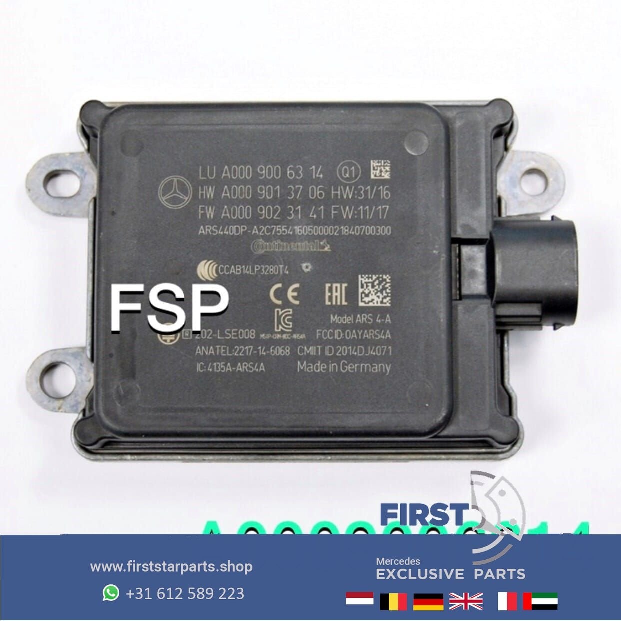 A0009006314 RADAR SENSOR Mercedes W177 W247 W118 W157 W205 W, Utilisé, -, -, Enlèvement ou Envoi