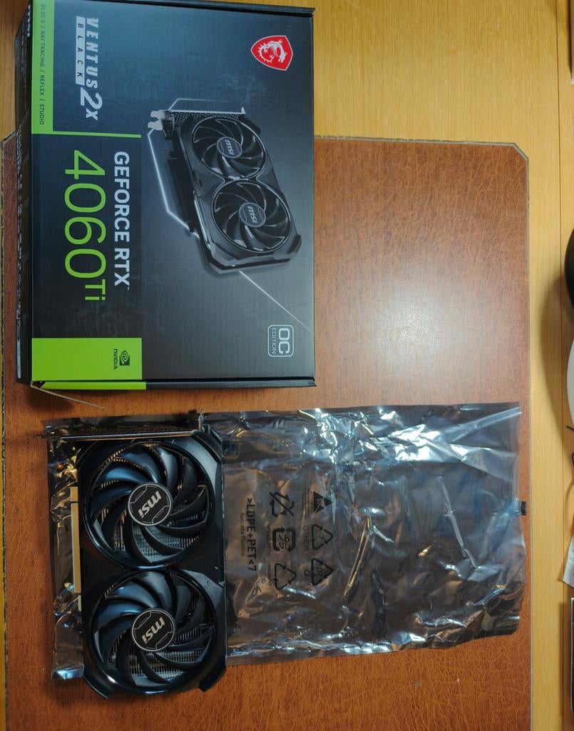 Carte graphique GEFORCE 4060 Ti MSI OC EDITION, Computers en Software, Videokaarten, Gebruikt, GDDR6, PCI-Express 4, Ophalen of Verzenden