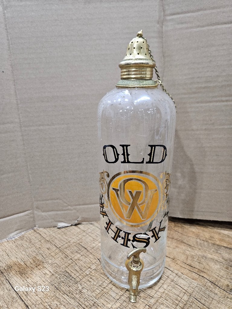 Fontaine à whisky vintage « OLD WHISKY » avec robinet, Antiquités & Art, Enlèvement