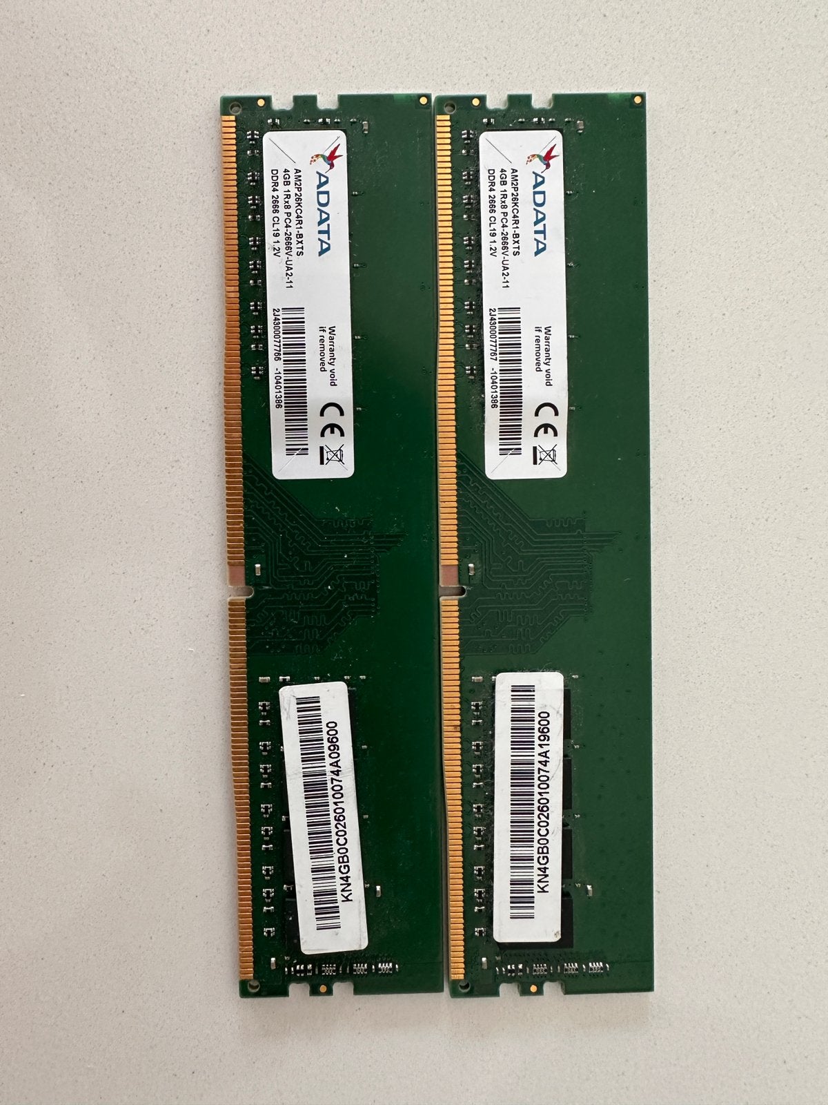 ADATA Premier 8GB DDR4 Desktop RAM Set (2x 4GB) 2666MHz, Computers en Software, RAM geheugen, DDR4, Ophalen of Verzenden, Zo goed als nieuw