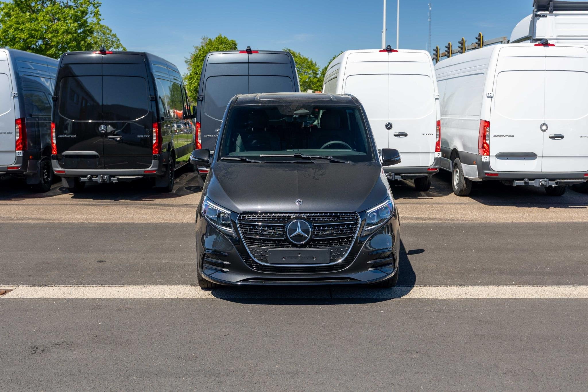 Mercedes-Benz V-Klasse V 300 d L2 Exclusive dubbele cabine, Neuf, Argent ou Gris, Entreprise, 2500 kg