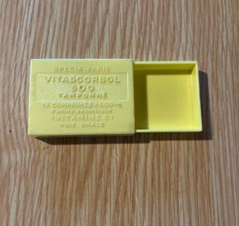 Ancienne boîte plastique, Collections, Boîte en métal, Enlèvement ou Envoi, Comme neuf