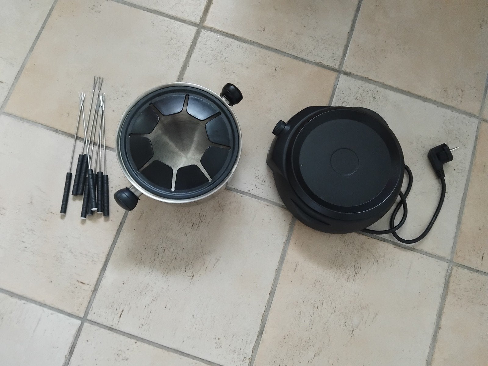 Fondue elektriciteit, Ophalen