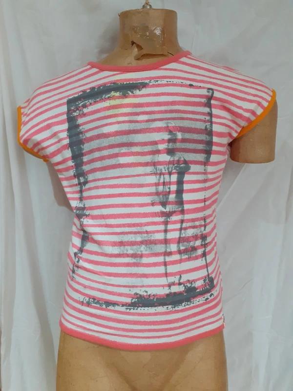 Nono 8 jaar oud roze-wit mouwloos t-shirt, Gebruikt, Meisje, Ophalen of Verzenden, Nono